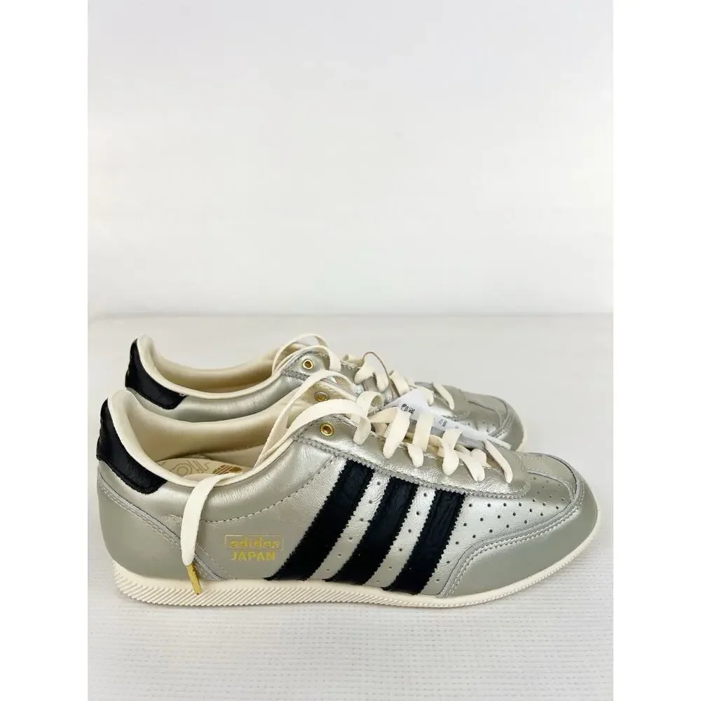 adidas Japan Shoes Sneakers Alumina Silver Black Cream Leather Women 9 READ